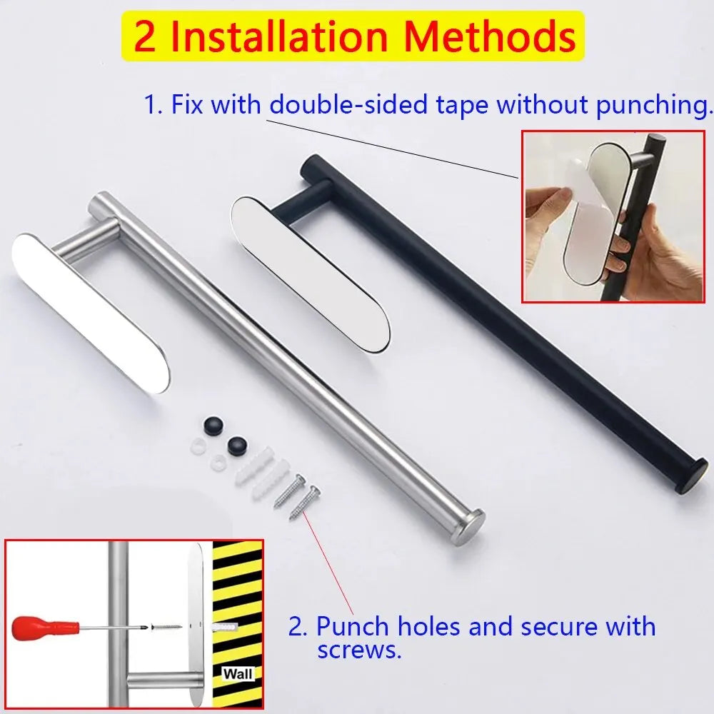 Portarrollos de Cocina Adhesivo Multifunción