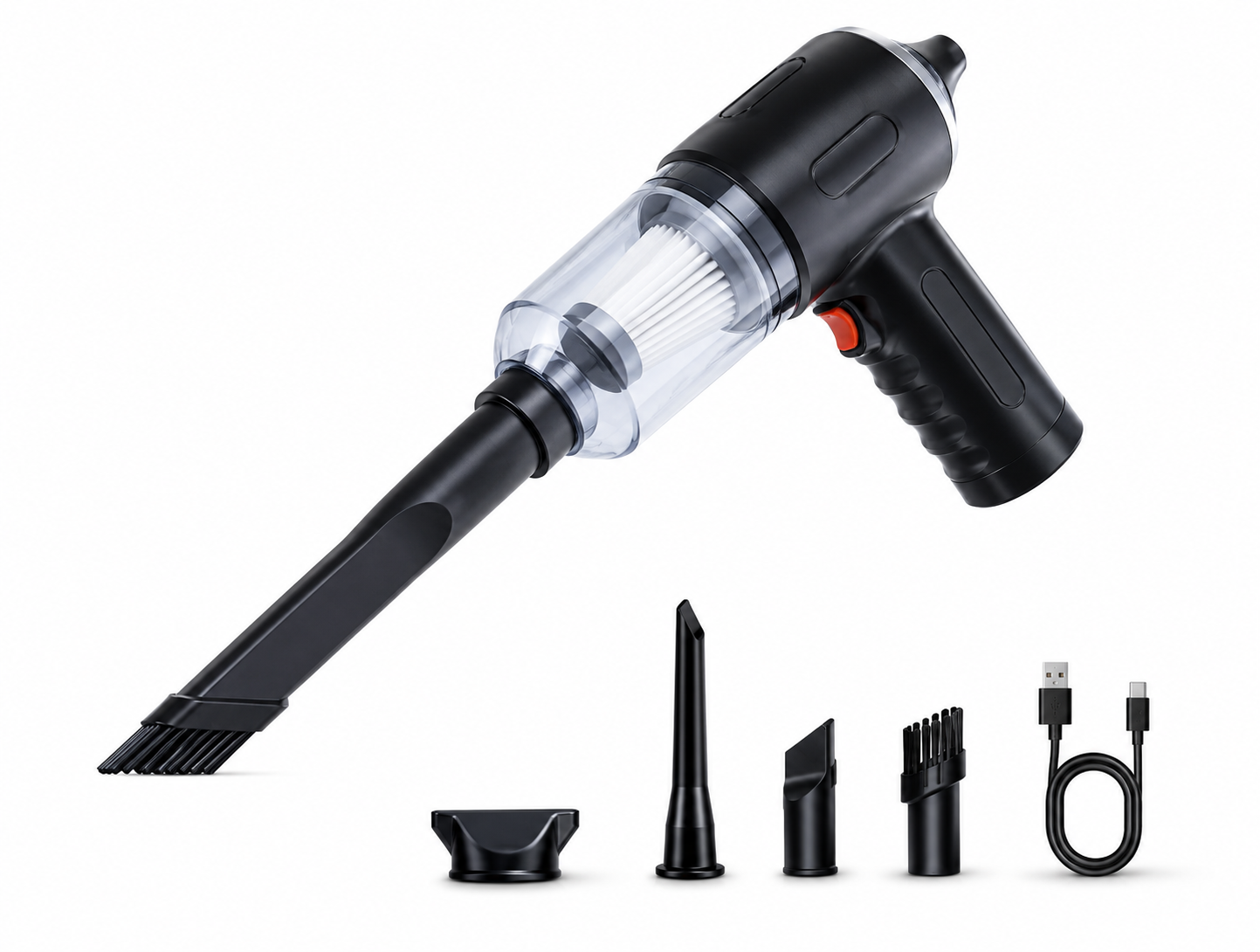 Mini Aspirador Inalámbrico Recargable para Hogar y Coche