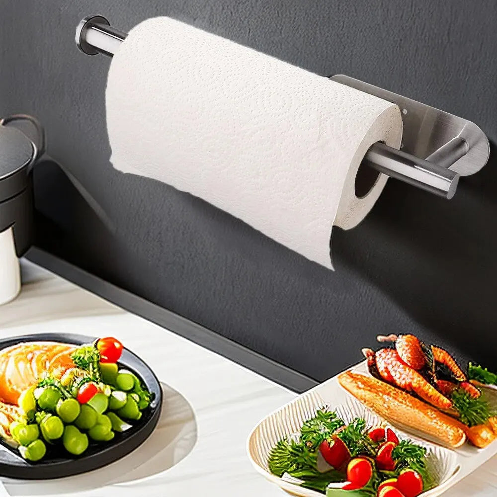 Portarrollos de Cocina Adhesivo Multifunción