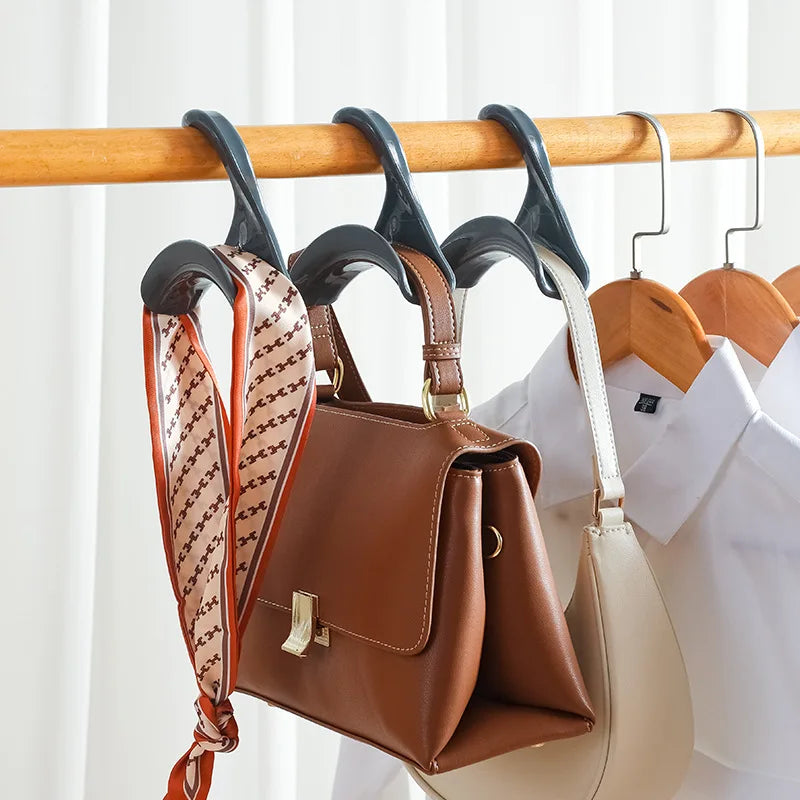 Perchas Organizadoras Multifunción para Bolsos, Bufandas y Accesorios (Pack 5 o 10)